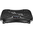 NIMTO Vibration Plate Exercise Machine Whole Body Workout Vibration Fitness Platform for Home Fitness & Weight Loss + Remote + Loop Resistance Bands, 999 Levels