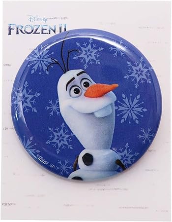 Amazon アナと雪の女王 2 缶バッジ ビッグ カンバッジ オラフ ディズニー バッジ おもちゃ