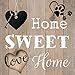 Vinkki DIY 5D Diamond Painting Kit for Adult Kids Round Full Drill Rhinestone Embroidery Cross Stitch Painting Picture for Home Wall Decor,Home Love (13.8 x 13.8inch)