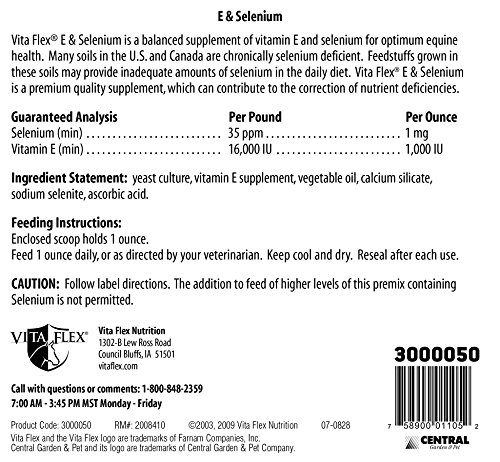 Vita Flex, E and Selenium Balanced Essential Antioxidants - 20lbs, 320 Day Supply