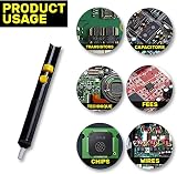 BELMAKS Solder Sucker Desoldering Pump with Teflon Tip 13" Silicone Black Tool view 6
