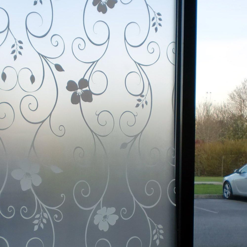 Yazi Self Adhesive Privacy Sliding Door Window Film Waterproof
