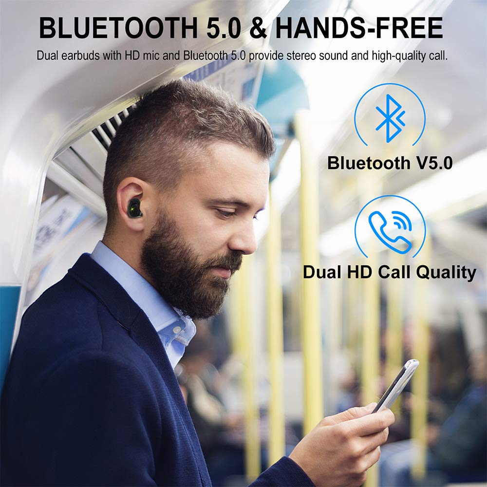 [Review] Vertigo X5 Wireless Earbuds Bluetooth Noise Cancelling WaterResistant Headphones w