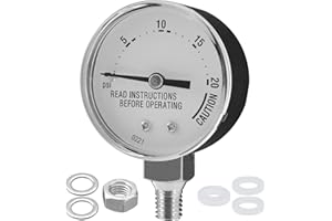 TZONA 85772 Pressure Canner Gauge Replacement for Presto Pressure Cooker Parts 82237 82121 Pressure Steam Canner Gauge Fit Presto Pressure Canner Models 01/CG22, 175001,175005,175006, 175107, 01781, 0178001