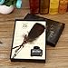 Harry Potter Feather Quill Pen with Ink Set Feather Dip Pen Antique Calligraphy Writing Quill Pen Gift Set for Kids Friend Birthday Christmas Gift Set
