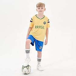 Cnins Boys Soccer Jersey Brasil for Girls Brazil