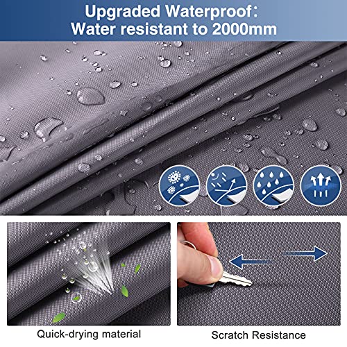 RVMasking Upgraded Waterproof Travel Trailer RV Cover, Fits 22'1" 24