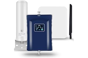 AMSIGNALBARS Cell Phone Signal Booster for Home, Home Cell Phone Booster with 2 Antennas. Boost 4G 5G LTE Data All U.S. Carriers,Band 66/2/4/5/12/17/13/25 FCC Approved