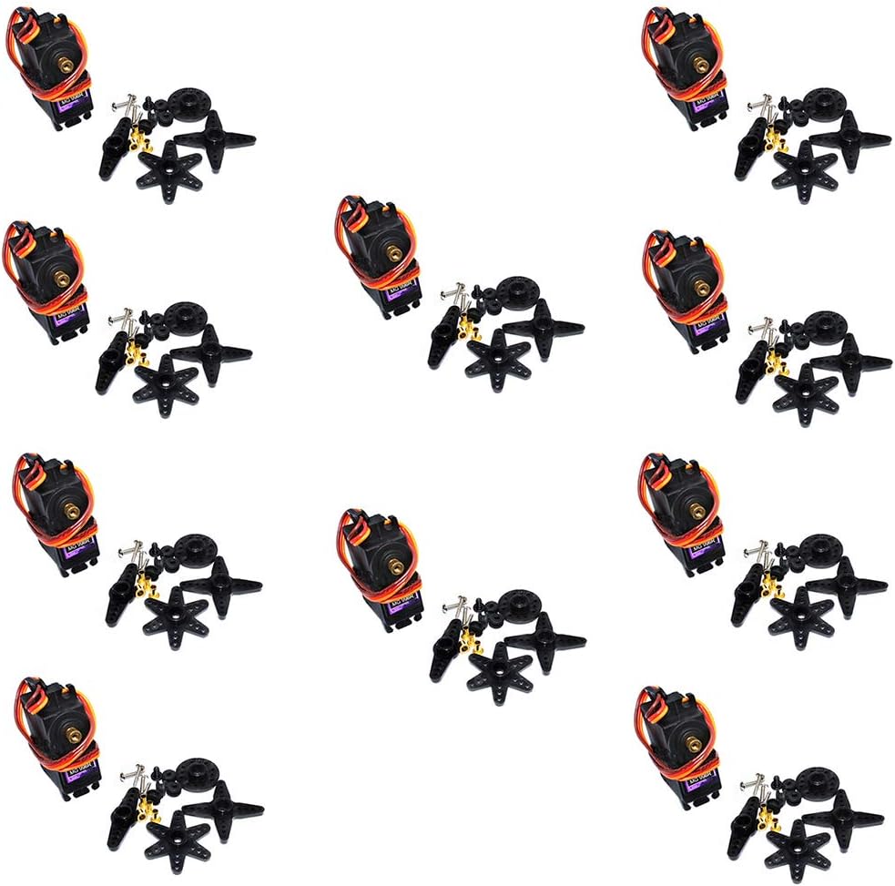 VideoPUP 10PCS MG996R High Torque Metal Gear Servo Standard Server Remote App Controlled Vehicle Parts Servos Parts
