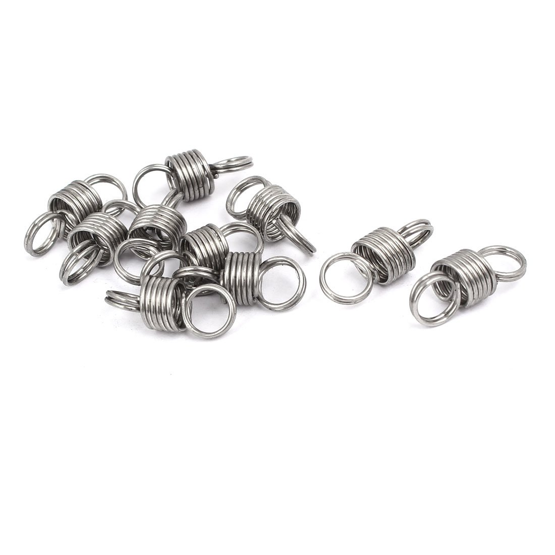Sourcingmap 0.8mmx8mmx20mm 304 Stainless Steel Tension Springs Silver Tone 10pcs