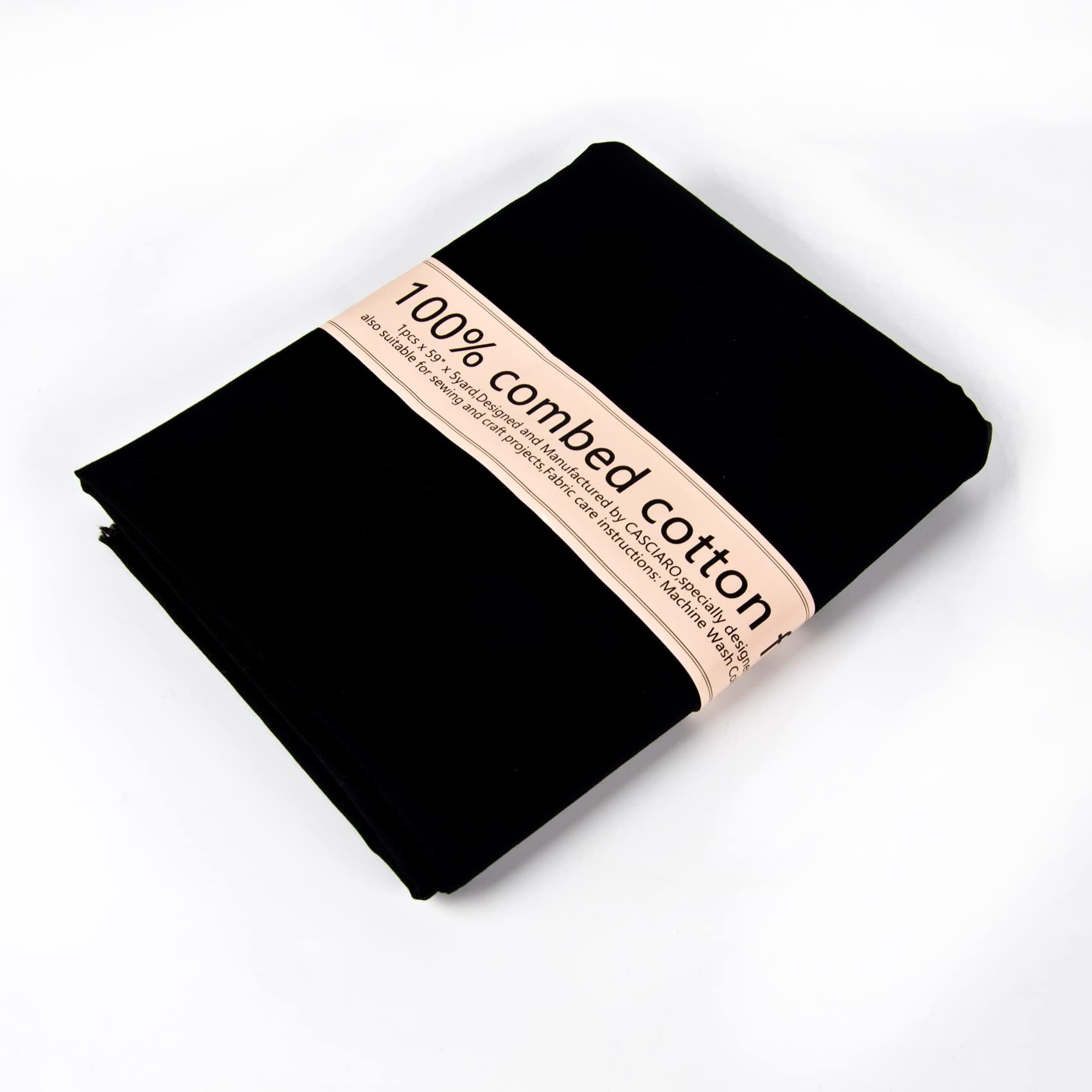 2 Yards Black Fabric Cotton Fabric Sold by The Metre 100% Cotton Fabric Patchwork Decorative Fabric 1.5 Metres Wide Fabric Black Soft Embroidery Quilting Fabric Material for Sewing Material