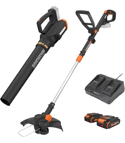 Grass Trimmer Worx 20V Power Share 12 Cordless Battery Powered