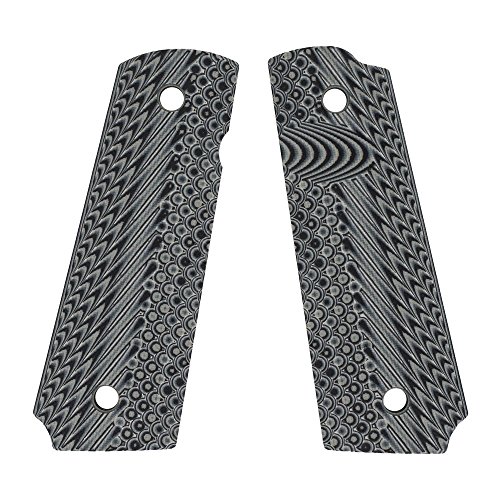 VZ Grips Operator II Compact Size 1911 Gun Grip, Black Gray