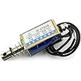 RuiLing 1PC JF-0730B 12V 1A 5N Push Pull Type Open Frame Solenoid Electromagnet