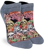 Good Luck Sock Women's Floral Sloths Ankle