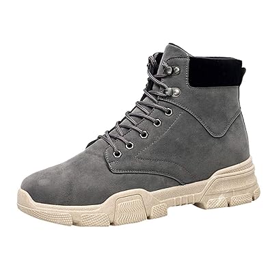 Amazon Lhwy メンズ レザーブーツ 大きいサイズ ハイトップ