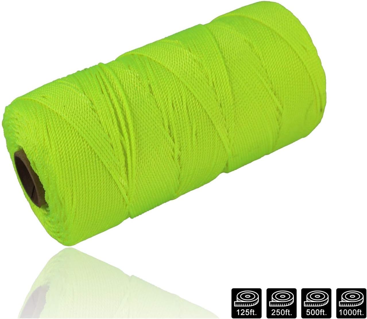 Utop Rope 100% Nylon Braided Mason Line | Heavy Duty Rosary String for Masonry, Construction, Home Improvement | General Purpose Twine String