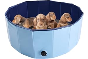 Potlimepan Portable Birthing Pool Dogs,Dog Whelping Pen,Whelping Box for Dogs,Whelping Pool for Puppies (32inch Dia.x12inch H)