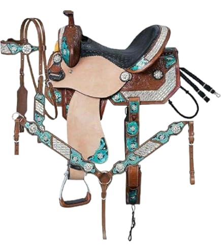 Lot De 10 Garnitures De Selle De Cheval - Couleur Argent - Occasion Jamais Utilisées