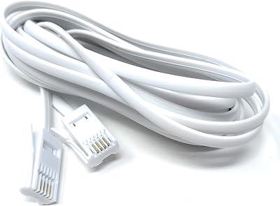 DRUT BT to BT 4 Wire Cable 431A Male to Male 3m 10ft White