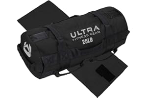 ULTRA FITNESS GEAR Ultra Fitness Workout Exercise Sandbags - Heavy Duty Sand-Bag, Functional Strength Training, Dynamic Load Exercises, WODs, General Fitness and Military Conditioning