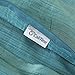 CaliTime Pack of 2 Silky Throw Pillow Covers Cases for Couch Sofa Bed Modern Light Weight Dyed Striped 20 X 20 Inches Teal