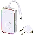 Beeitzie Bluetooth Transmitter for Airplane,Bluetooth V5.4 Transmitter for 2 Airpods/Headphones Dual Pairs.Wireless Transmitter for in-Flight/TV/Gym,with AptX LL,Metal Frame