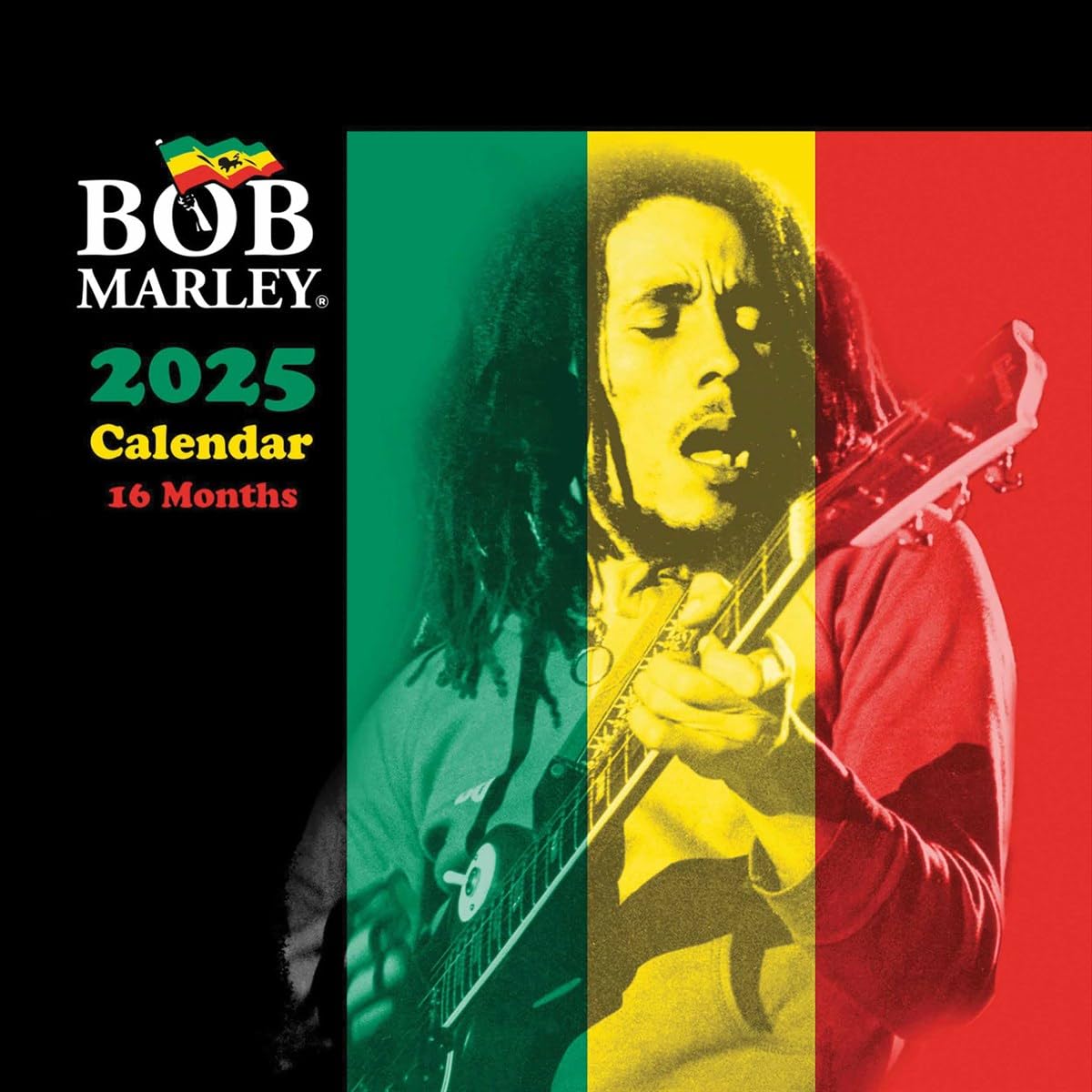Pyramid International Bob Marley 2025 Calendar – Legendary Reggae Icon Art, 16-Month Planner, Gift for Marley Fans, Collector’s Edition