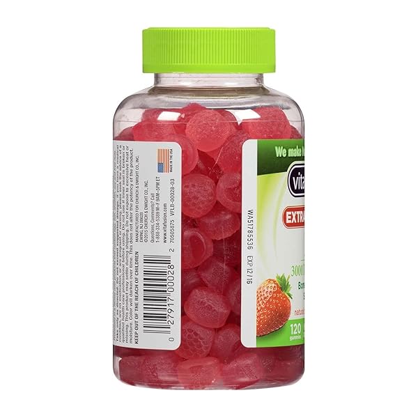 VITAFUSION EXTRA STRENGTH D3 GUMMIES, NATURAL STRAWBERRY 120 EA (PACK OF 2)
