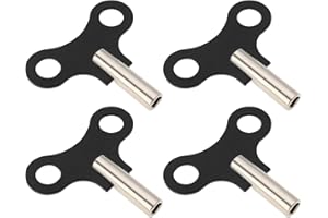 SG Store 4Pcs Clock Winding Key 4.5mm Square Hole Clock Repair Tool Wood Clock Tool Compatible with Ridgeway Compatible with Howard Miller Compatible with Seth Thomas