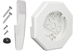 MINSN PTY Vinyl Siding Mounting Blocks, Quality Vinyl Siding Light Mounting Block with Built-in Electrical Box,8141 Vertical Siding Mounting Kit, Siding Block for 1/2 inch Lap Siding, White 1 Pack