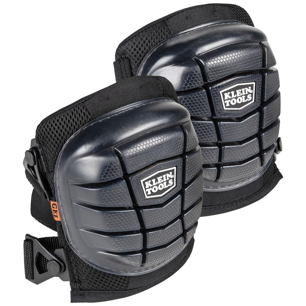 Knee Pads, Lightweight Gel Knee Pads with Slip Resistant Rubber Caps, Cinch Tight Straps