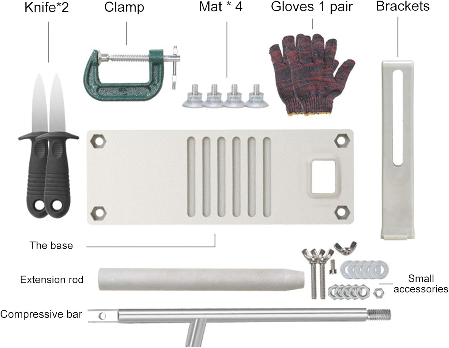 TZUTOGETHER Oyster Shucker, Oyster Clam Opener Machine, Oyster Shucker Tool Set for Hotel Buffets Homes Family Use: Kitchen & Dining