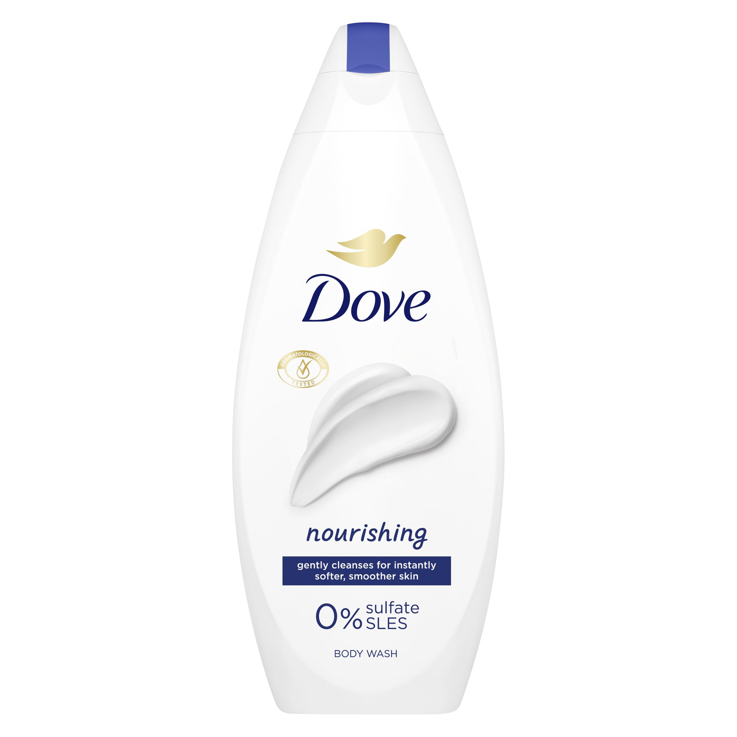 Dove Nourishing Body Wash Body Cleanser shower gel with plant-based moisturisers for softer, smoother skin after one shower 6x 225 ml