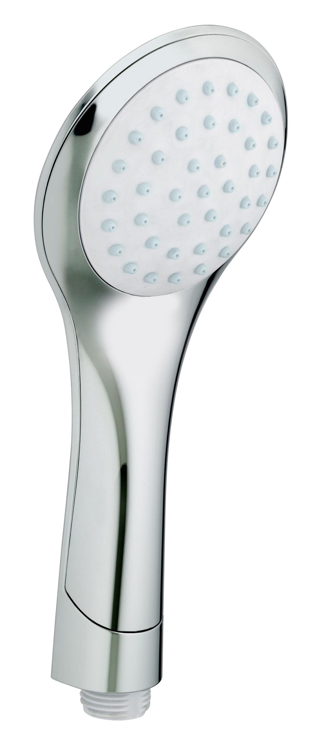 Bristan EVO Single Function Rub Clean Handset Chrome Plated with Rub Clean Nozzles (EVC HAND01 C)