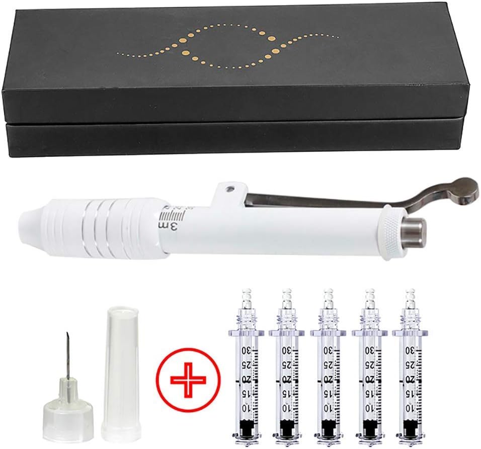 YANGLIUYL Hyaluronic Injection Pen Atomizer Wrinkle Anti-Aging Hyaluron Gun Wrinkle Removal Beauty Injection Tools with Ampule Head