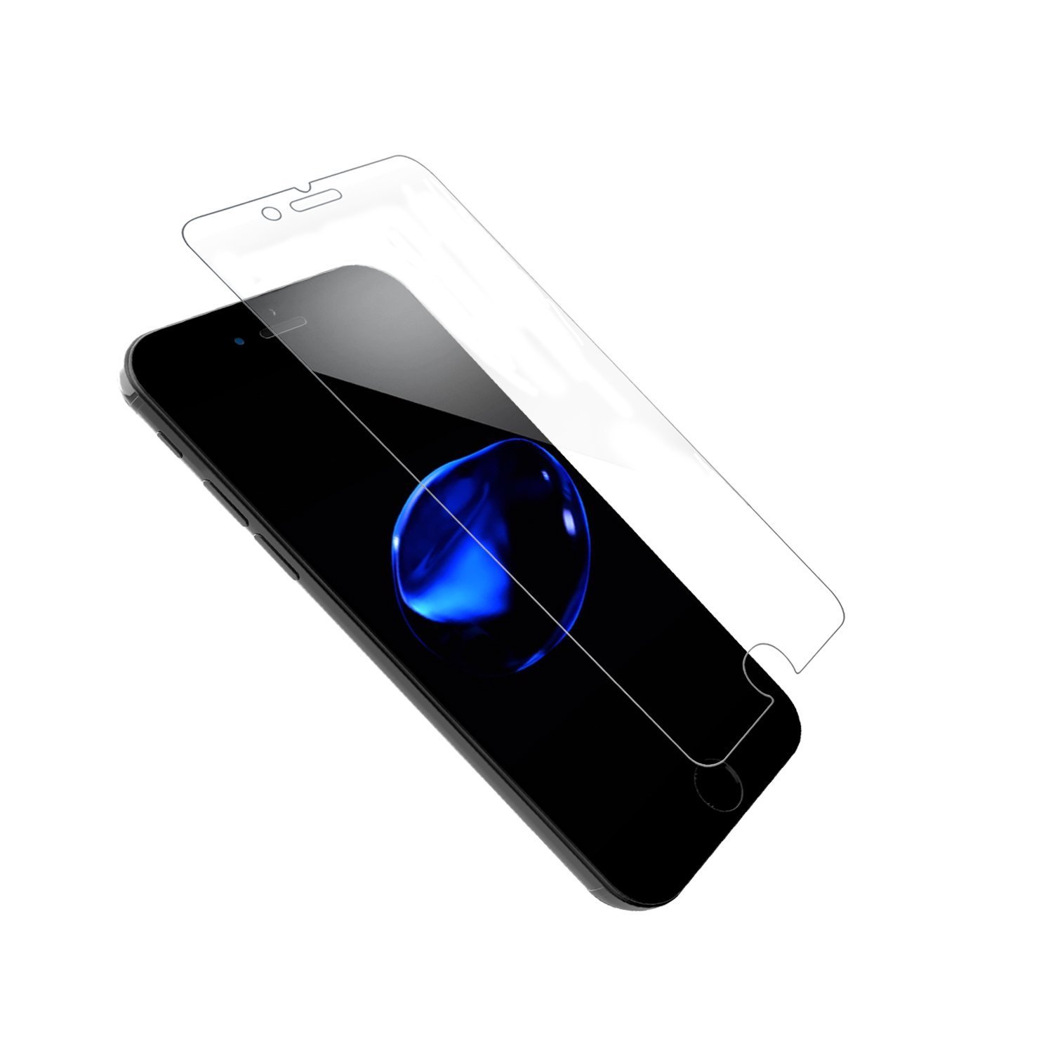 Ultra Clear iPhone 7 Plus Screen Protector SOWTECH 2 Pack Premium Tempered Glass with Scratch Proof HD iPhone 8 Plus Protective Screen Cover with Anti Bubble - Clear