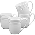 Mikasa Kamryn Vegan Bone China Lightweight Set of 4 Mugs, 13.5 Ounce