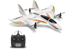 GoolRC WLtoys XK X450 RC Airplane, 2.4G 6CH Glider Fixed Wing Aircraft, 3 Flight Models Brushless Helicopter Vertical Takeoff Landing RTF for Adults