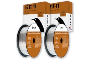 PGN BEARINGS PGN Flux Core Mig Wire E71T-11 .030 + .035, 2 Pound Spool - Gasless Mild Steel MIG Welding Wire with Low Splatter - For All Position Arc Welding