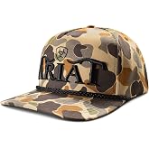 ARIAT Men's Camo 3D Embroidered Logo Rope Accent Cap | Adjustable snapback, mesh back, structured front, curved visor, western headwear, breathable construction