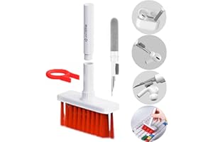 ANHOME SMART HOME Keyboard Computer Cleaning Kit Brush with Keycaps for Keyboard Cleaner Laptop PC, 5 in 1 Cleaners Multi-Function Electronics Clean Tool Multibrush Techbrush Soft Brush for Apple Airpod AirPods Earbud