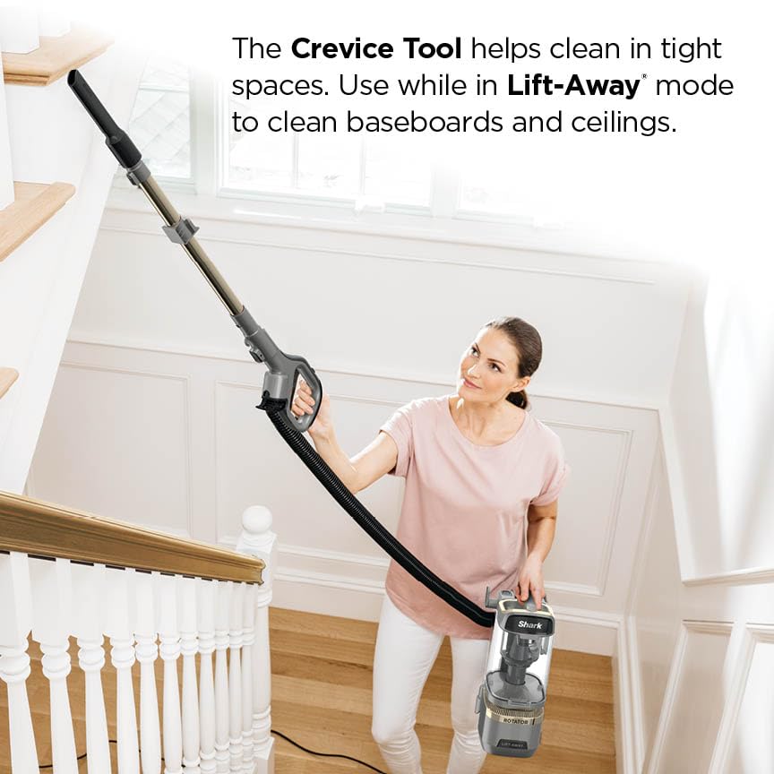 Shark Rotator Lift-Away Vacuum, HEPA Filter, No Hair Wrap, Silver, LA502 photo 4