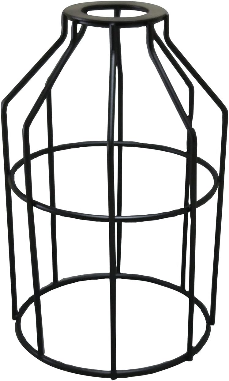 iLightingSupply37-0108-50 Vintage Premium Washer Mount Bulb Cage - Open Style - Black,