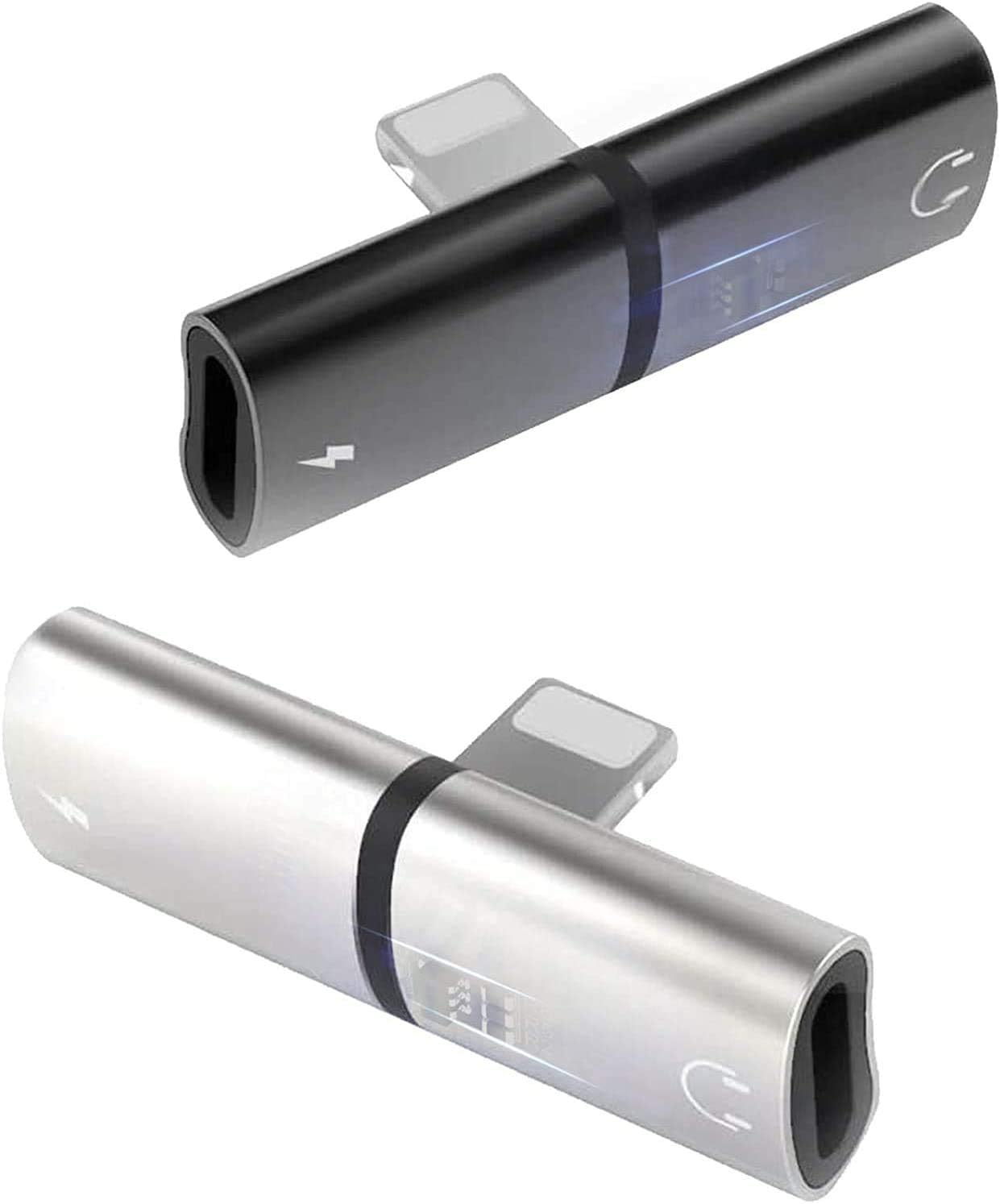 Bojuren Phone Headphone Adapter, 2Pack Charger and Headphones Splitter Dongle Jack AUX Audio Compatible with iPhone 11/12/12 Pro/SE/11 Pro/11 Pro Max/X XR XS XS Max/7/7P/8/8P