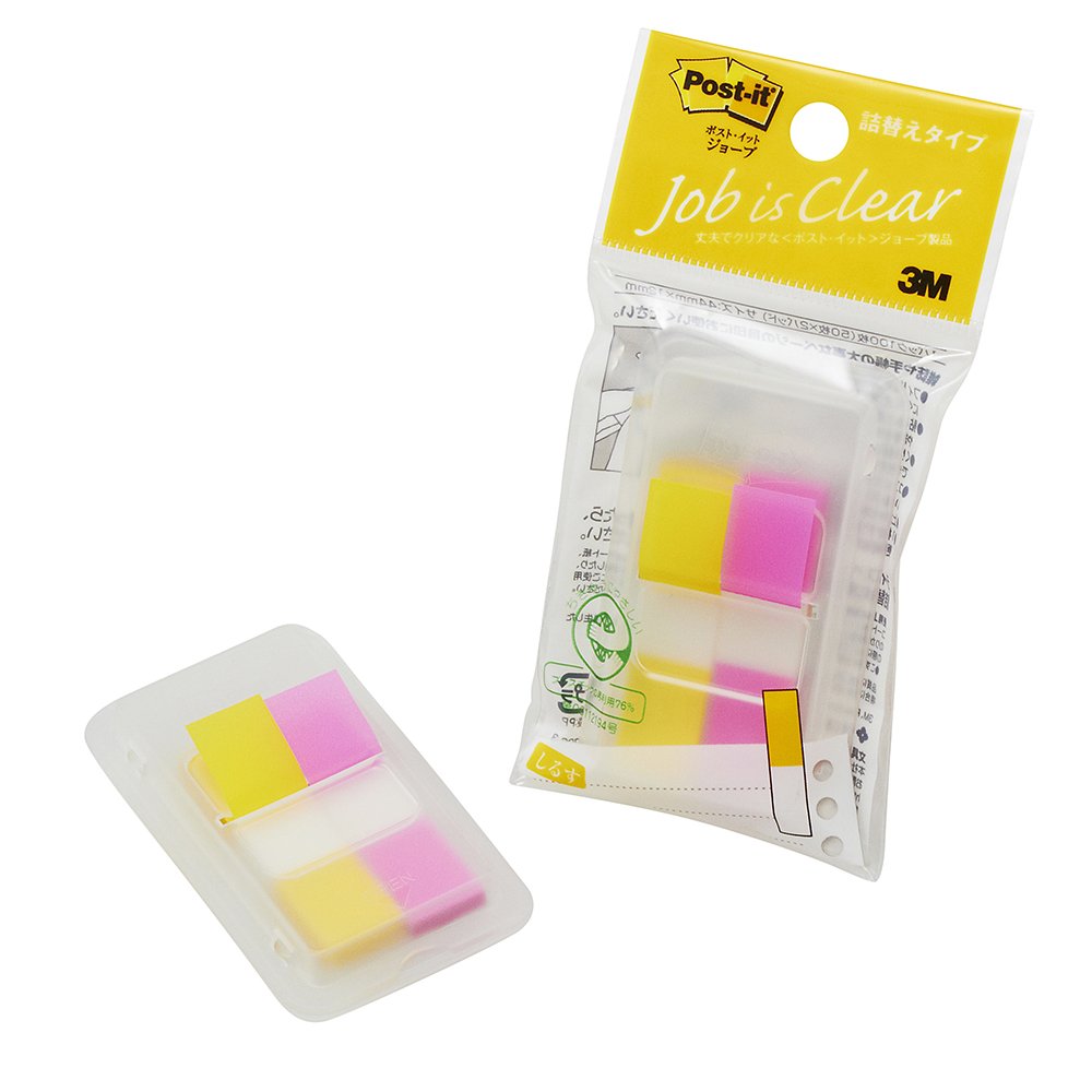 3M ポストイット フィルム 付箋 インデックスシール 細い イエロー 50枚×2パッド 680DH-3 エコマーク認定商品 グリーン購入法適合商品画像