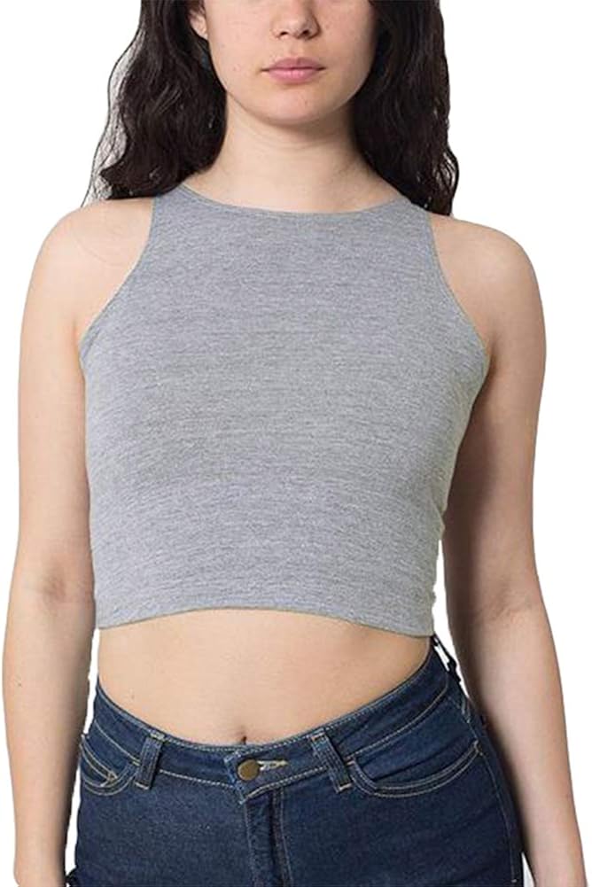 Susupeng Women Bustier Sleeveless Crop Tops Sexy Fitness Cotton Spandex Stretchy Workout Tank 
