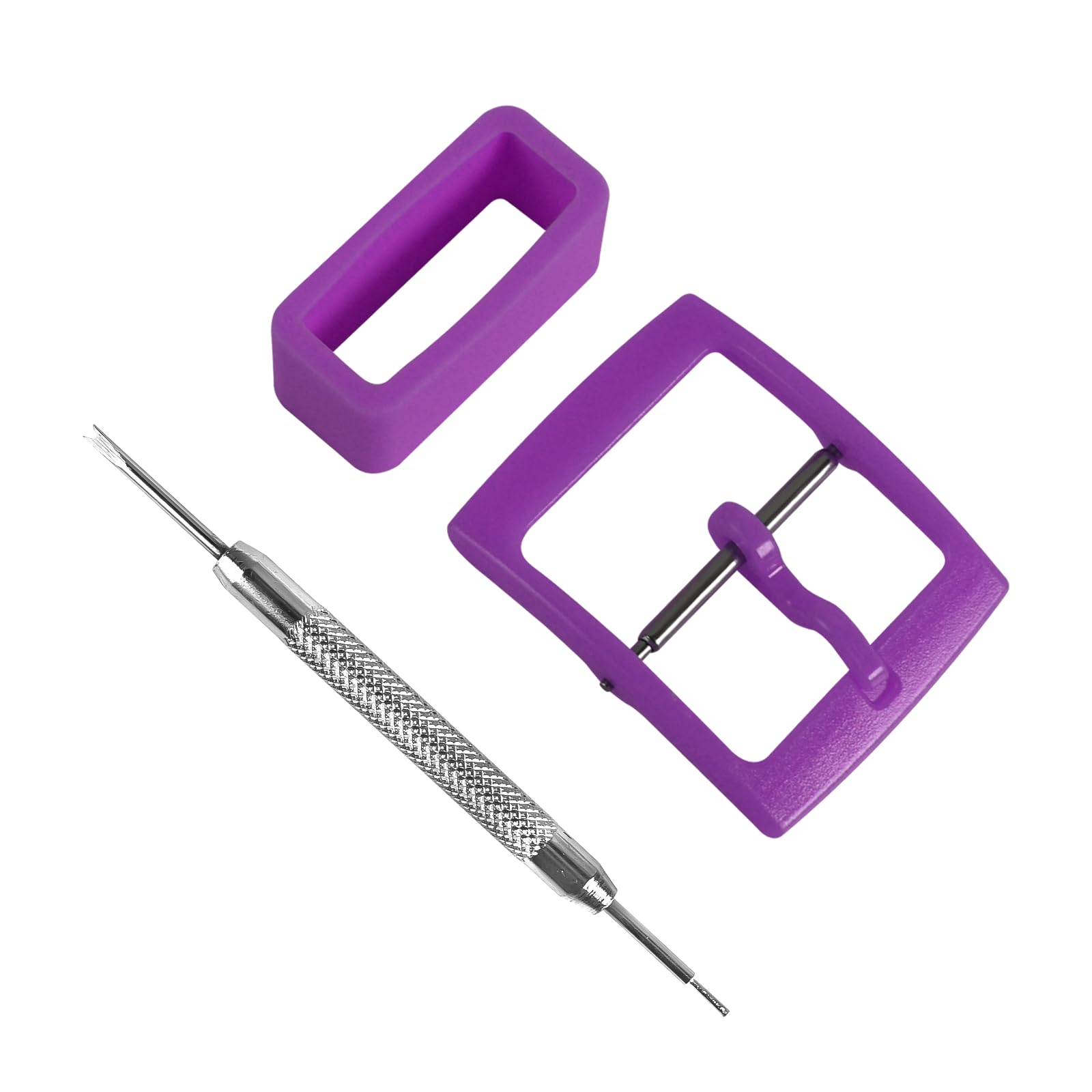 Mango 19mm Purple Plastic Silicone Replacement Watch Loop Loop for Swatch Watch - Choice of Colours and Widths, purple, 19mm