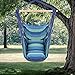 Lovinland Portable Hammock Chair, Hanging Chair Rope Swing Cotton Patio Yard Porch Sky Chair with Pillows for Indoor Outdoor Use