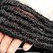 Crochet Goddess Locs Braids Natural Black Straight Hair Synthetic Faux Locs Crochet Braiding Hair Extensions Bohemian Faux Locs Twist Gypsy Locs (14